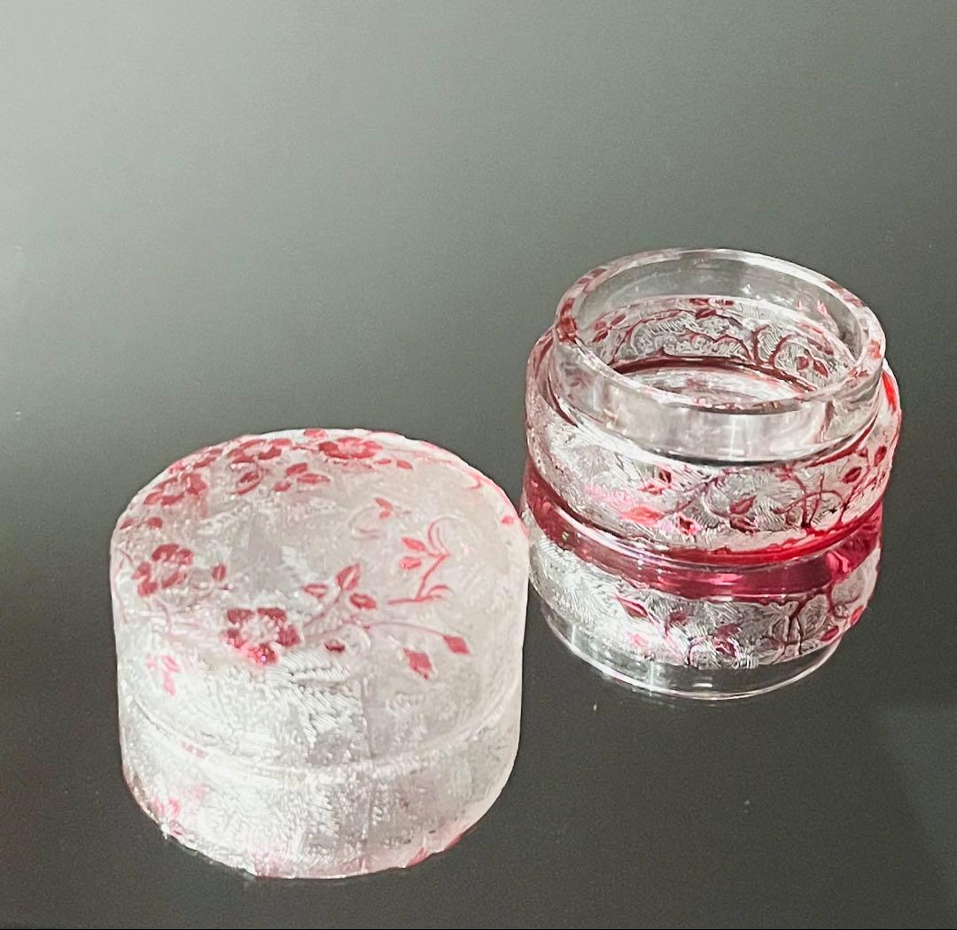 Baccarat オールドバカラ/※美品 エグランチエ　野薔薇　　蓋物