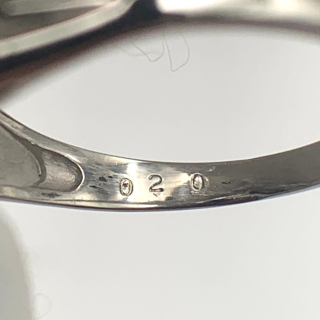 天然サファイアダイアリング 1.01ct/0.20ct PT900 10号