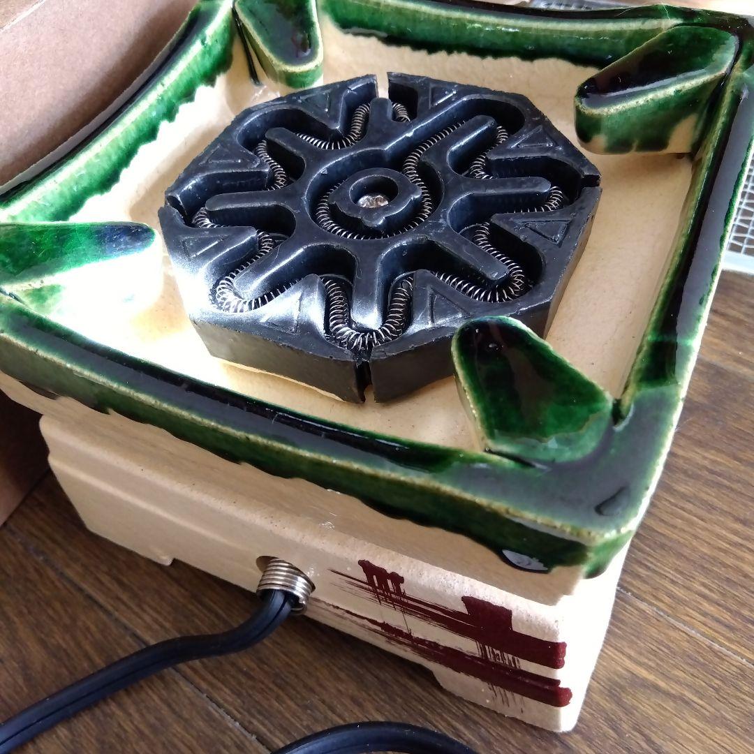 織部焼コンロ野々田商店未使用箱付きレア11000円に