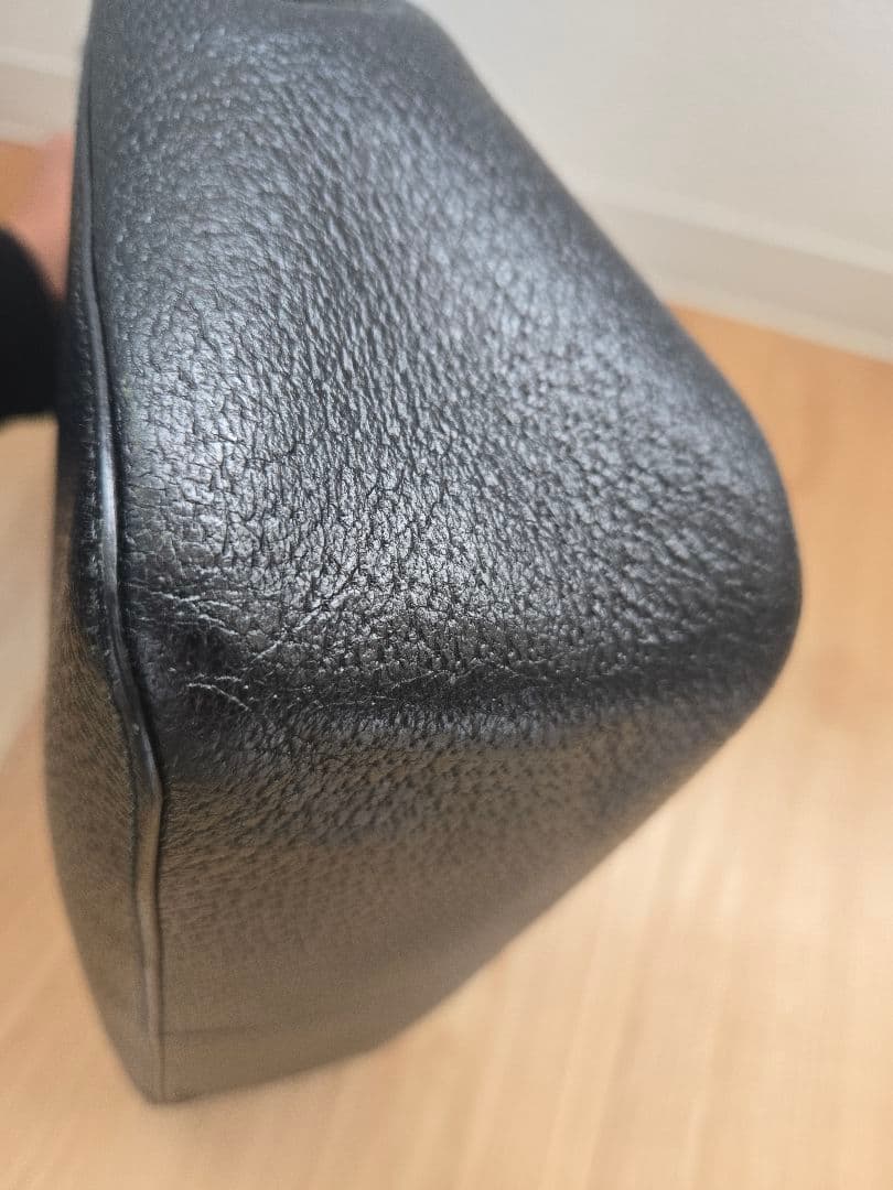 美品 希少品 GUCCI グッチ バンブー レザー 本革 ブラック 黒