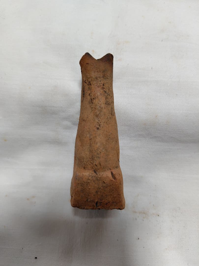 鉄砲狐3体　古道具　陶人形　土人形　アンティーク　鉄砲狐　今戸焼　稲荷　素焼