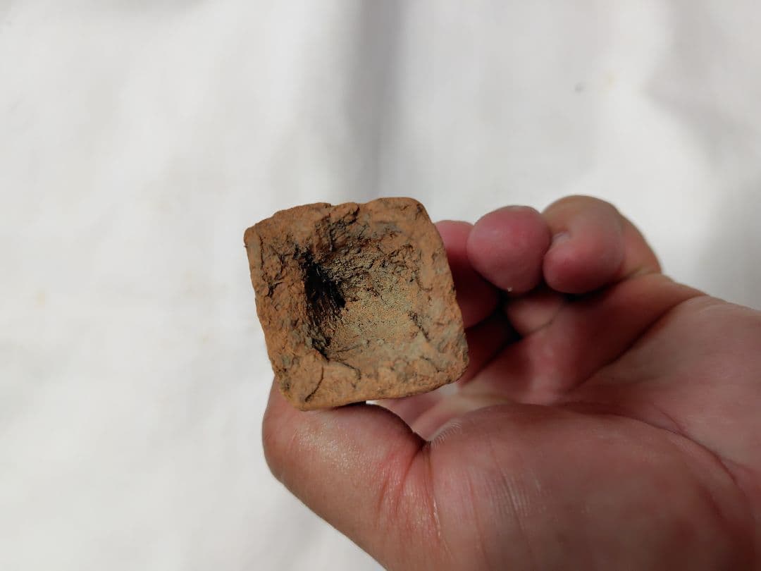 鉄砲狐3体　古道具　陶人形　土人形　アンティーク　鉄砲狐　今戸焼　稲荷　素焼