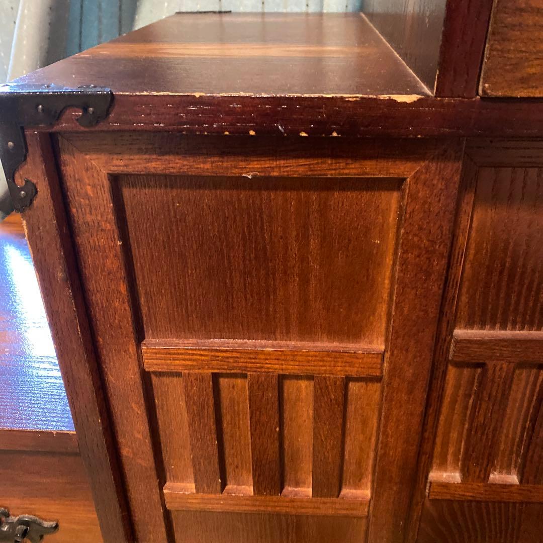 木製階段状引き出しタンス