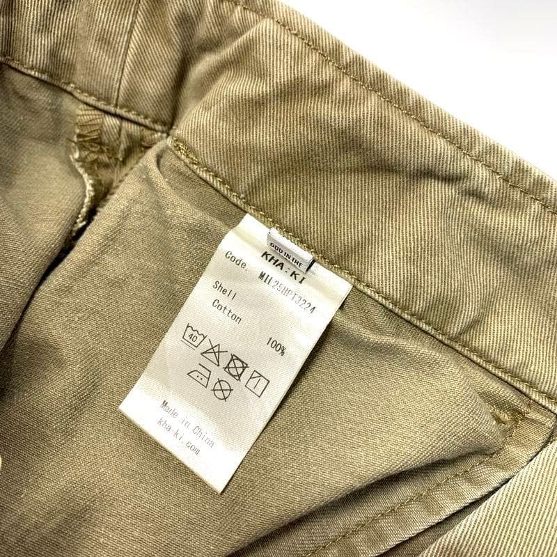 専用◎KHA:KI カーキ TYPE43 チノ ワイド トラウザーズ パンツ