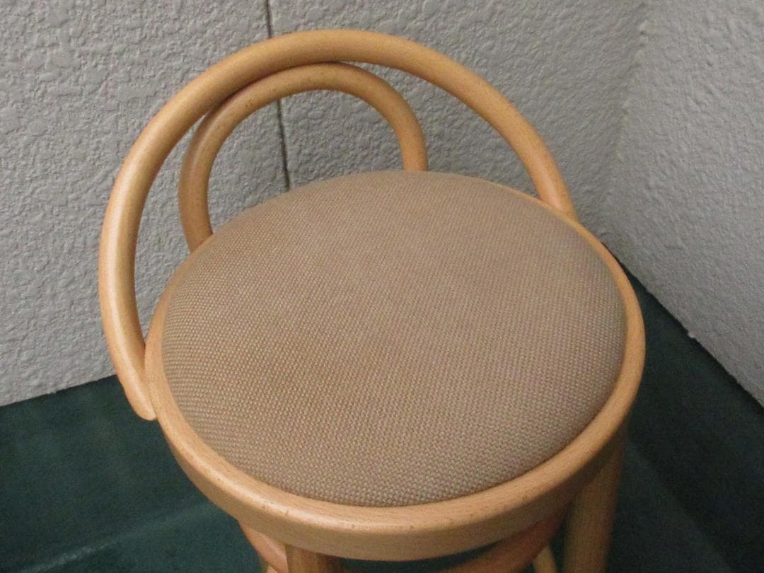 ★秋田木工アキモク曲木ベントウッドチェア2091-U/カウンターチェア