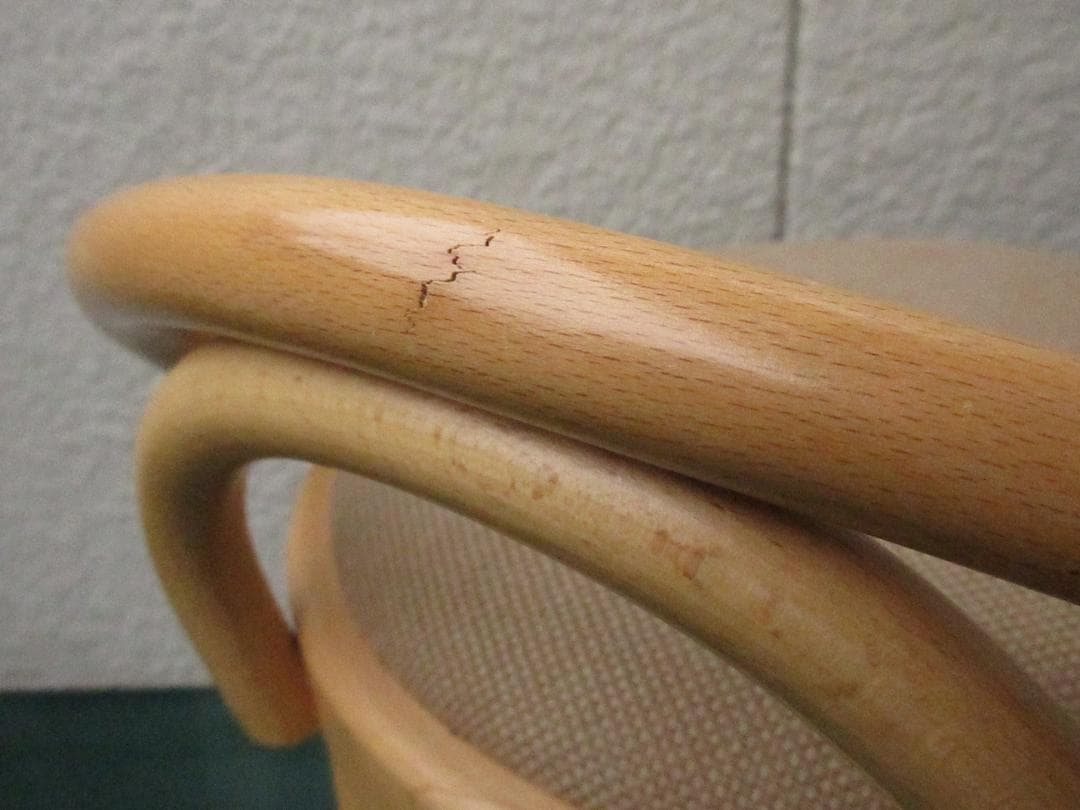 ★秋田木工アキモク曲木ベントウッドチェア2091-U/カウンターチェア