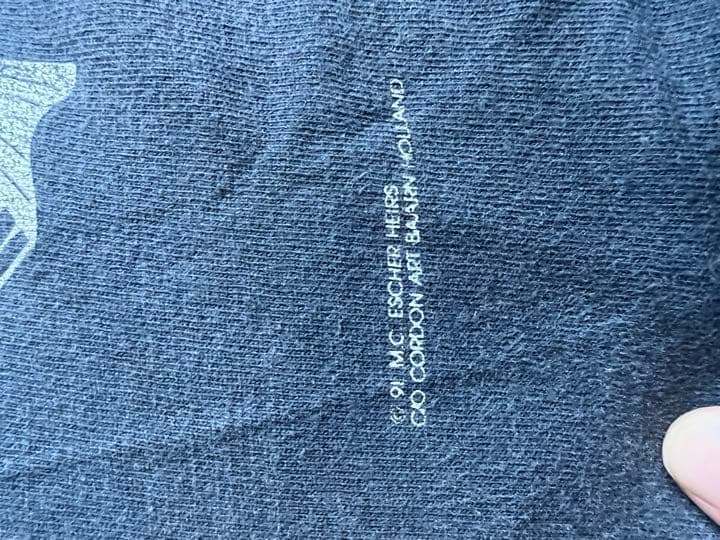 ka--zu様　90's エッシャー　マルチプリントT