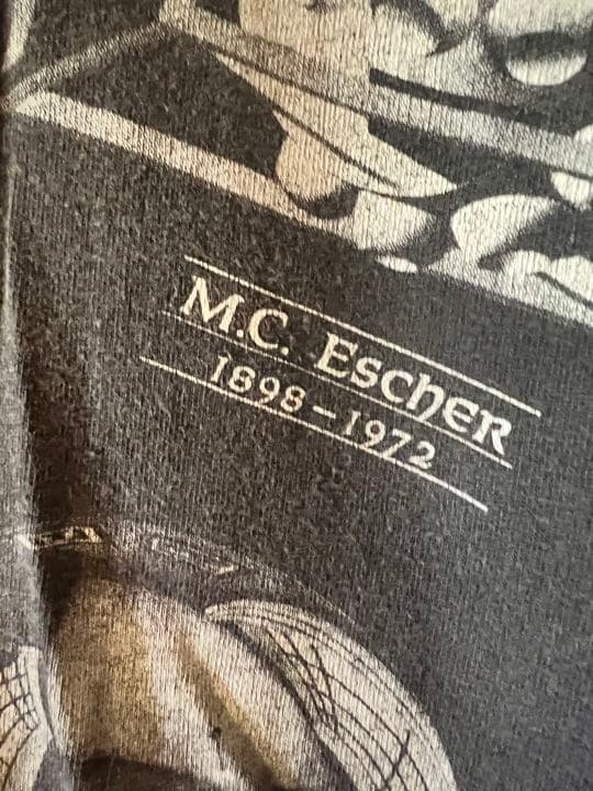 ka--zu様　90's エッシャー　マルチプリントT