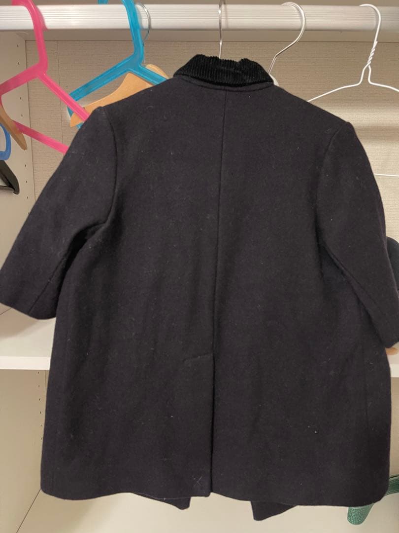 CARAMEL ウールコート 100-120 紺色 美品 英国ブランド