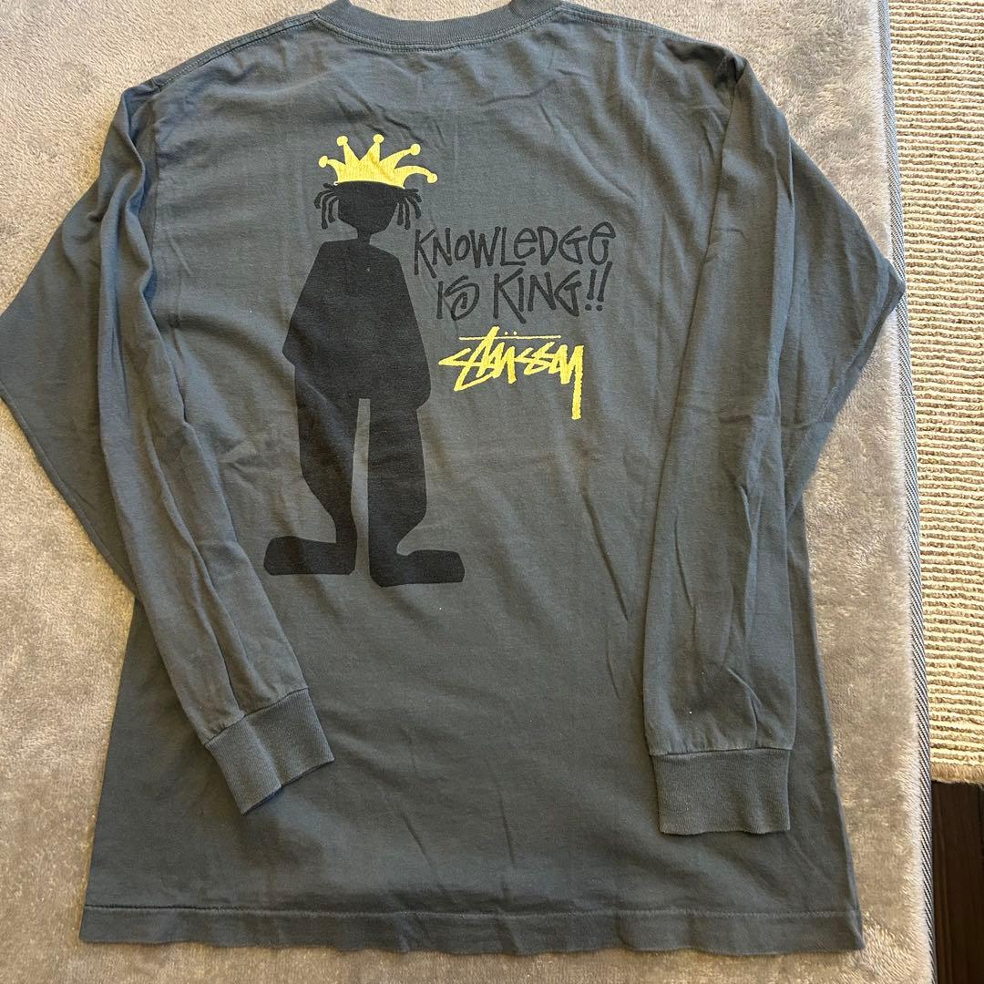 90's old stussy オールドステューシー 白タグ　シャドーマン　Ｌ