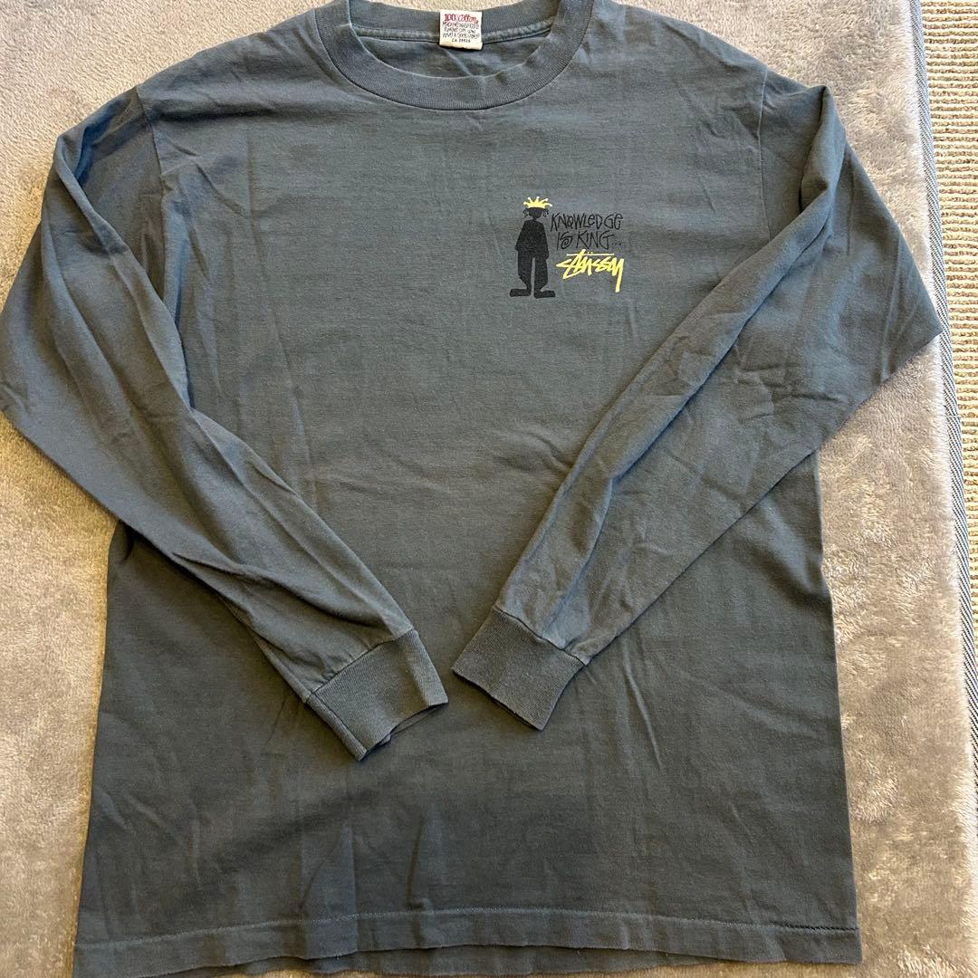 90's old stussy オールドステューシー 白タグ　シャドーマン　Ｌ