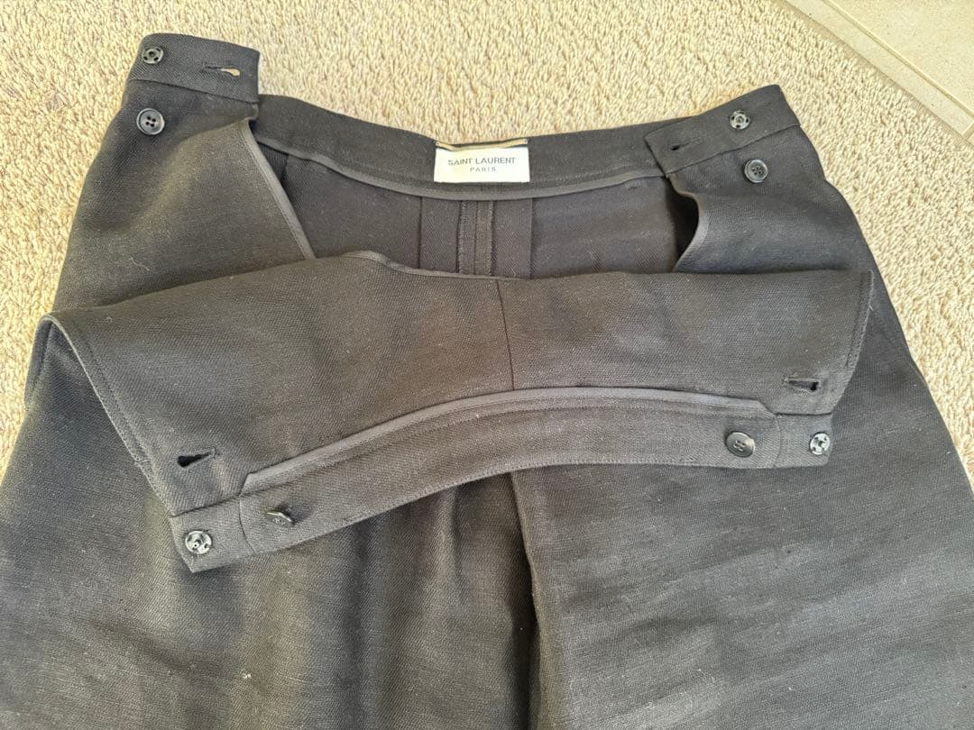 SAINT LAURENT ブラック サルエルパンツ