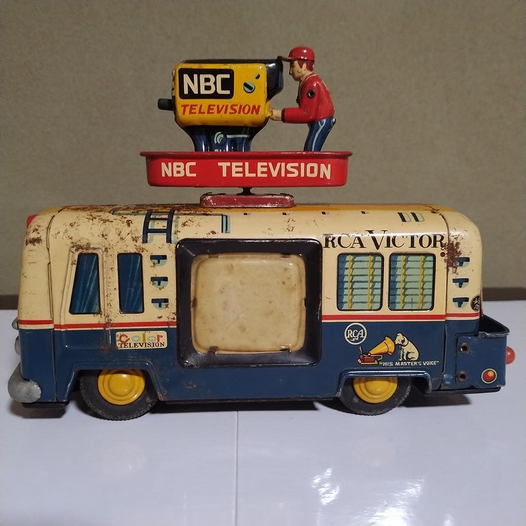 ヤ*ン様 ヨネザワ NBCテレビ 中継車 ブリキ