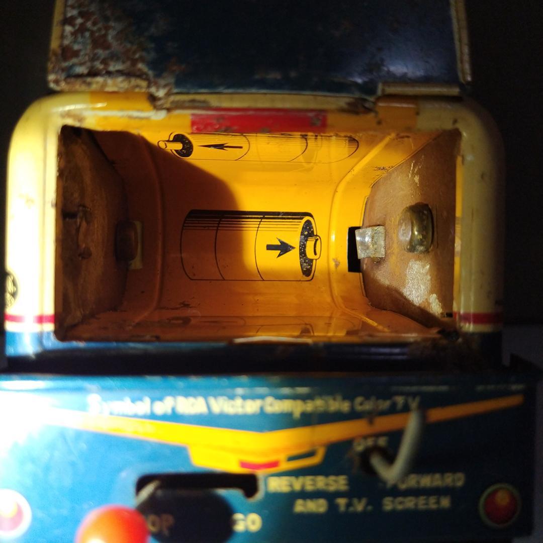 ヤ*ン様 ヨネザワ NBCテレビ 中継車 ブリキ