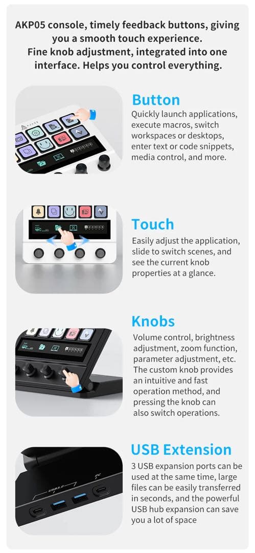 AJAZZ AKP05E ストリーミングメディアコントローラー