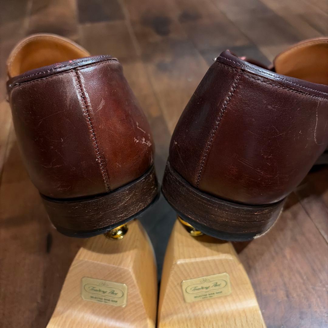 CROCKETT&JONES ダークブラウン レザー ローファー※送料込