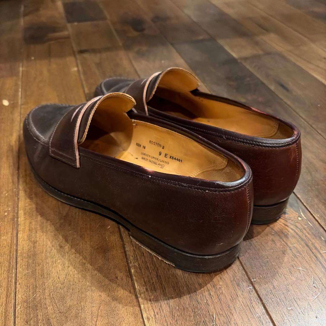CROCKETT&JONES ダークブラウン レザー ローファー※送料込