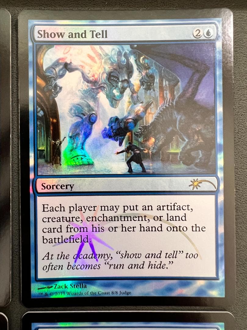 foil「ジャッジ褒賞」実物提示教育/Show and Tell　英語４枚