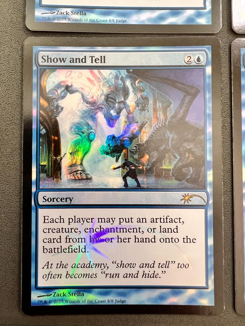 foil「ジャッジ褒賞」実物提示教育/Show and Tell　英語４枚