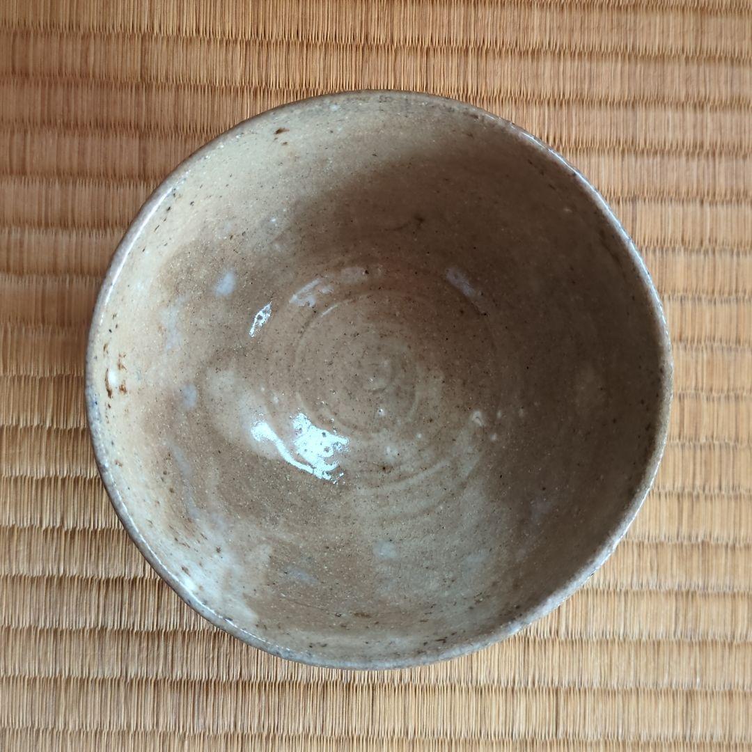 陶器製茶碗 古美術骨董　箱付き　萩茶碗　雪柳　直径約12.5cm