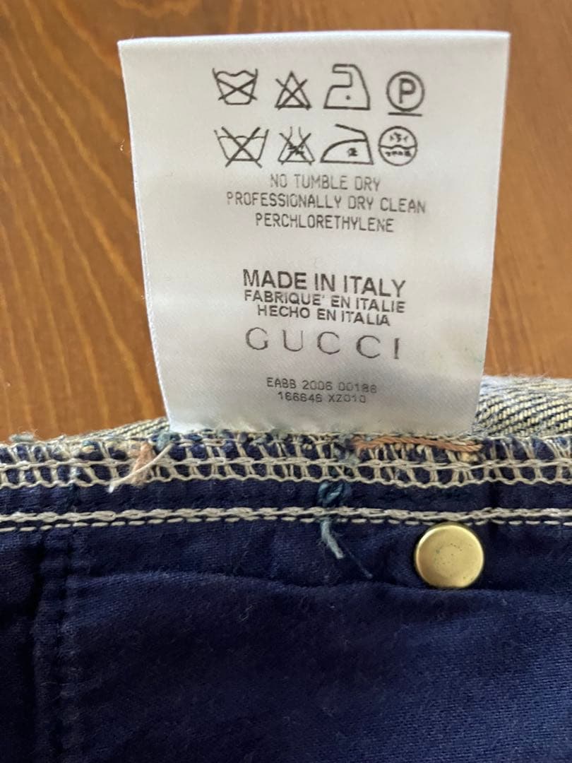 GUCCI 膝丈デニムスカート 38 イタリア製