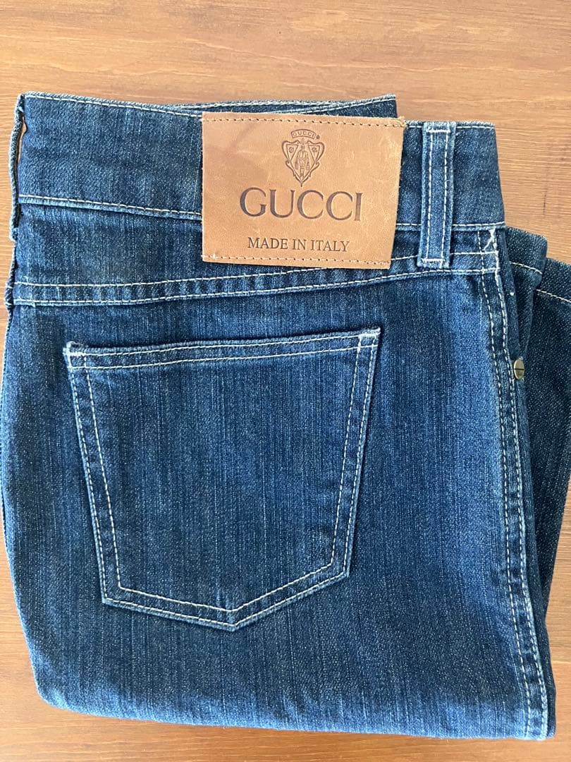 GUCCI 膝丈デニムスカート 38 イタリア製