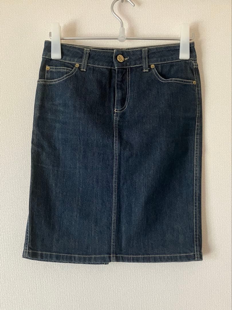 GUCCI 膝丈デニムスカート 38 イタリア製