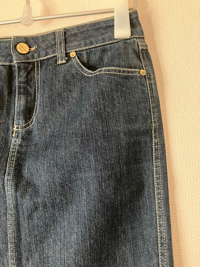 GUCCI 膝丈デニムスカート 38 イタリア製