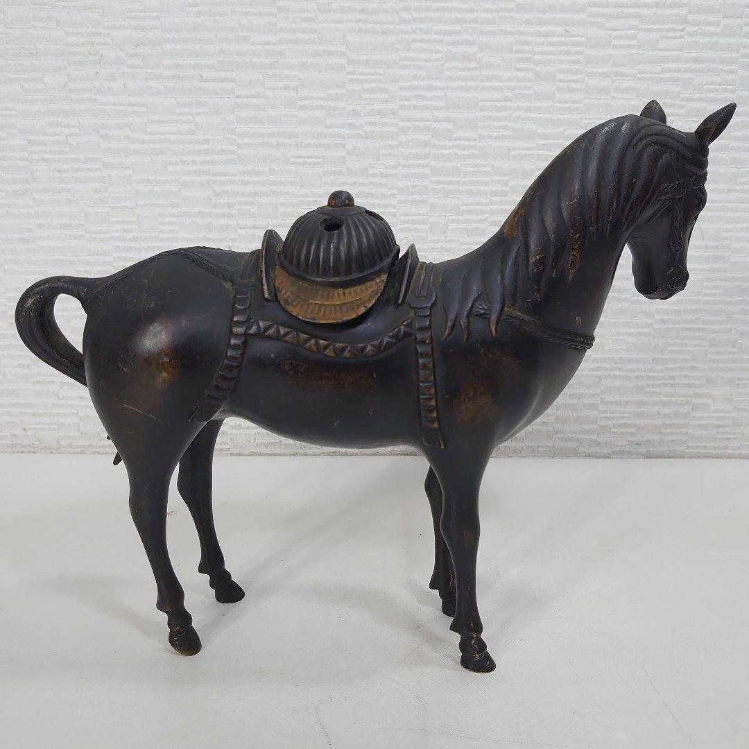 馬の香炉 約25cm ブロンズ 干支 置物
