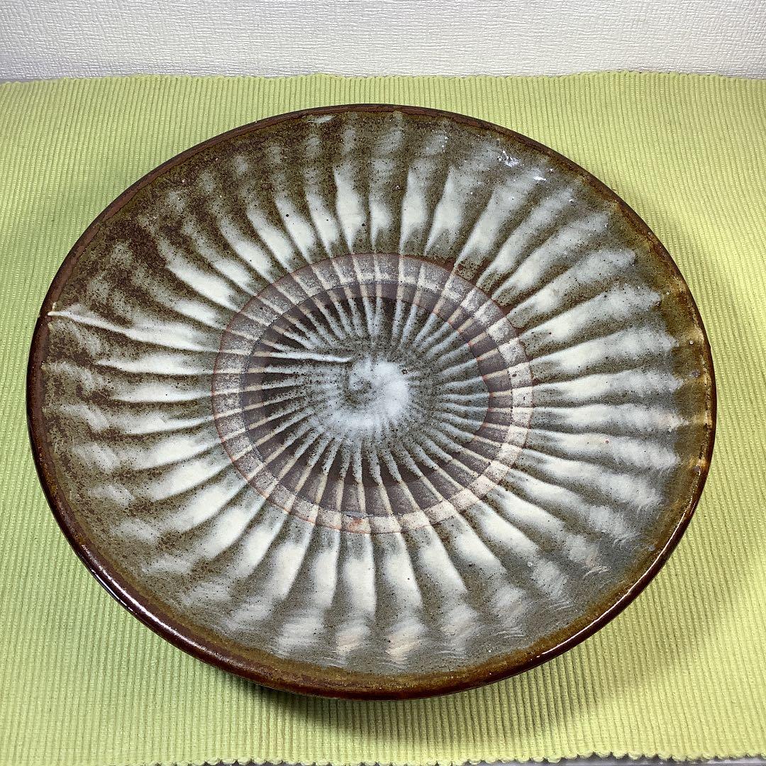 値下げ　小鹿田焼　中皿　刷毛目