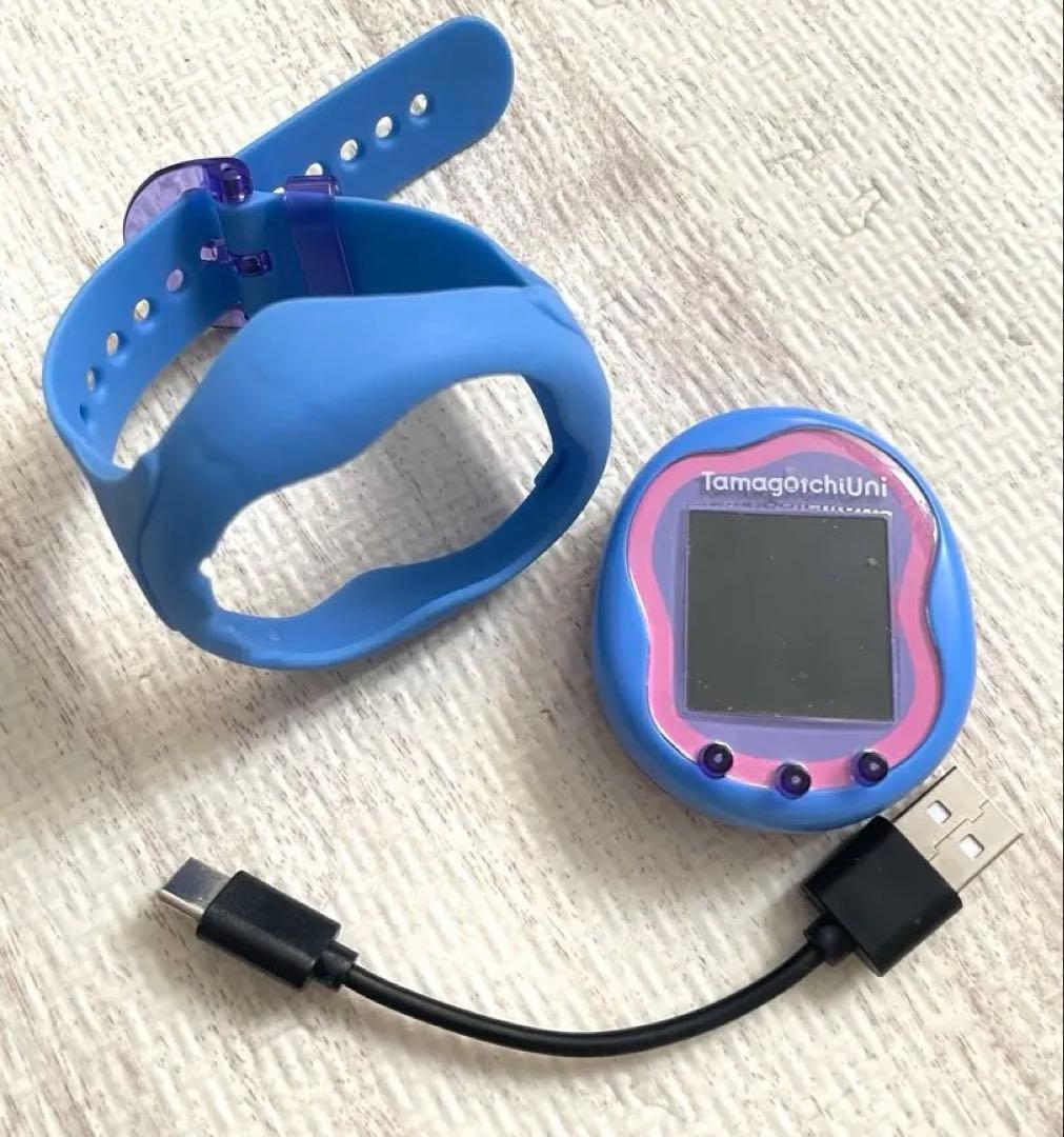 【Tamagotchi uni】たまごっち ユニ　ブルー　美品　起動確認済み◉
