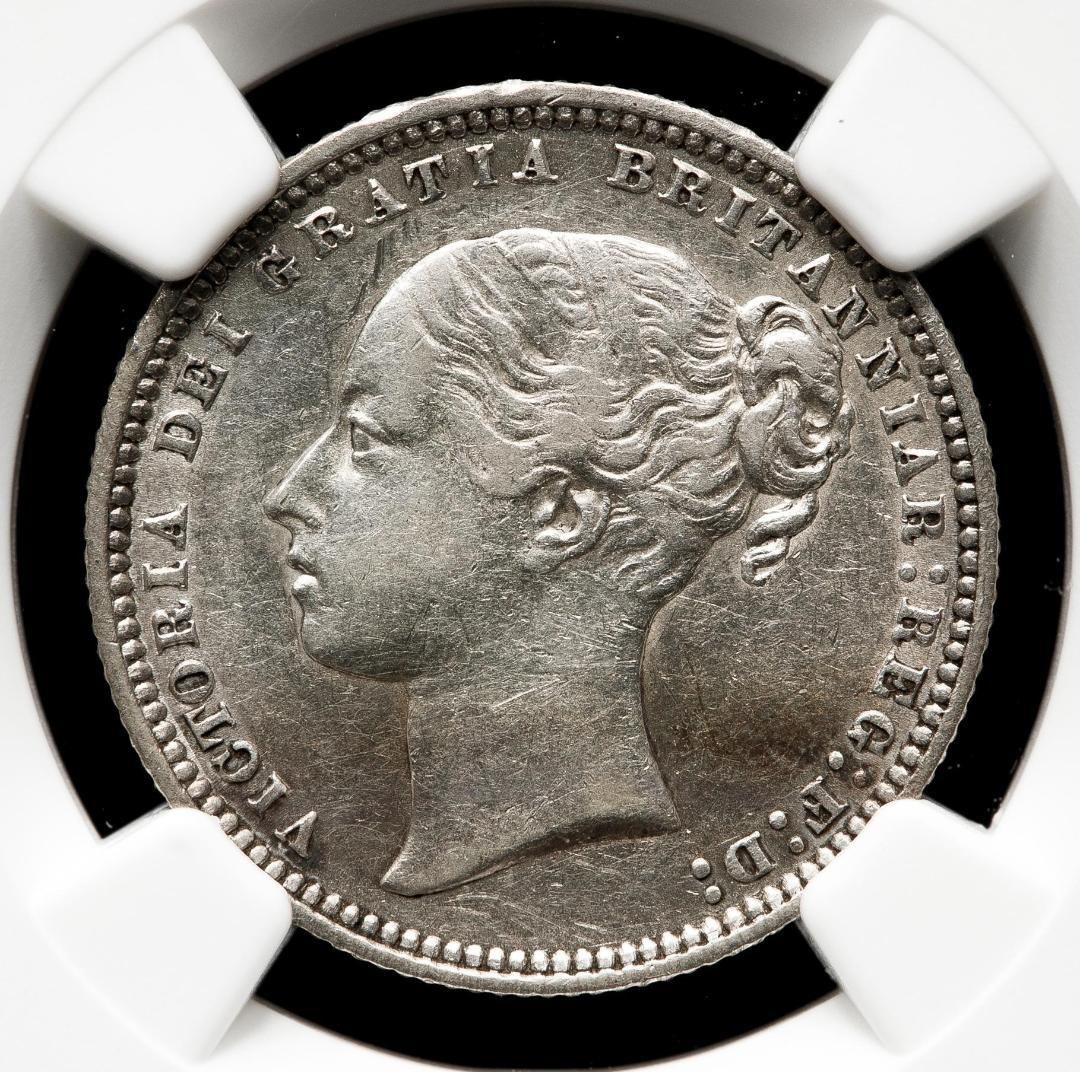 NGC-VF35 ヴィクトリア ヤングヘッド　１シリング　1870年