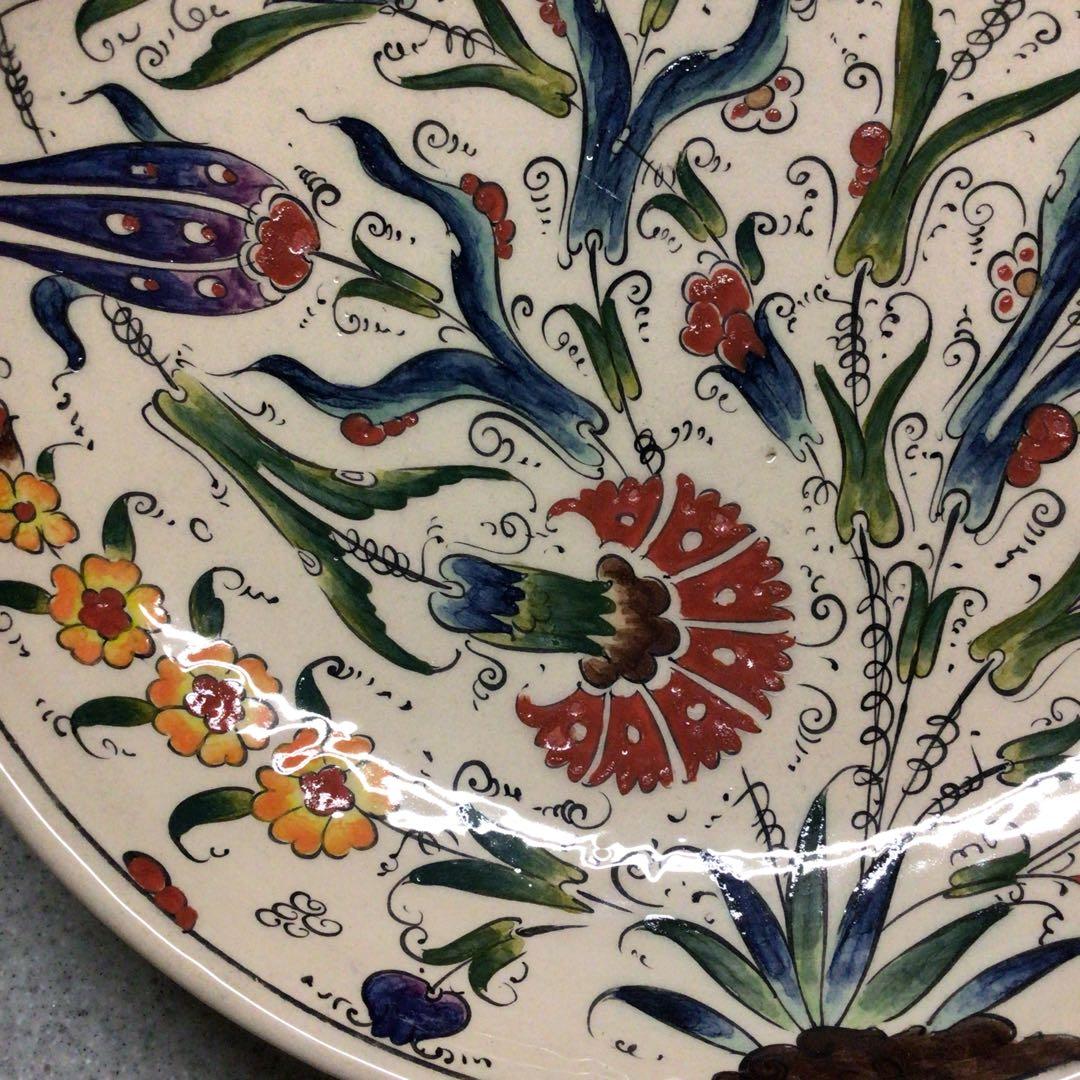 トルコ　アンティーク　飾り皿