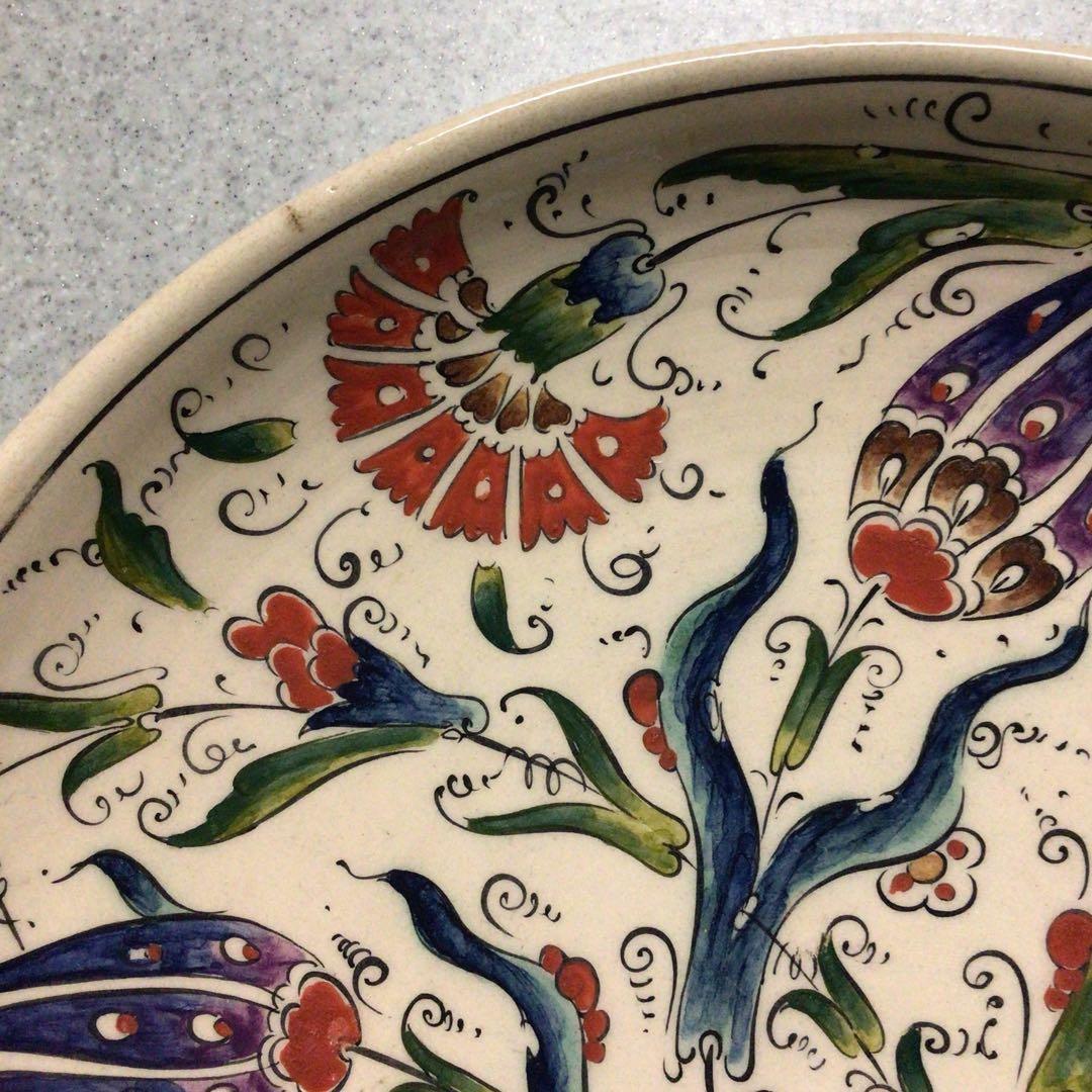 トルコ　アンティーク　飾り皿