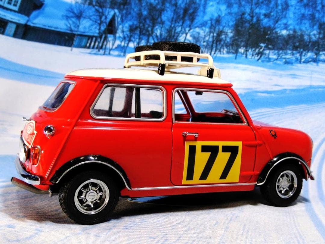 1/18 京商 モーリス ミニ クーパー 1275S　'67 モンテカルロラリー
