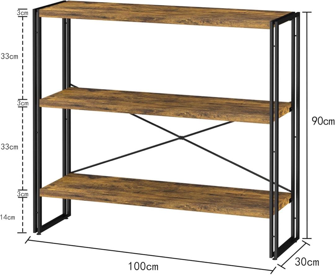新品 オープンシェルフ 棚 幅100 奥行30 高さ90 おしゃれ棚