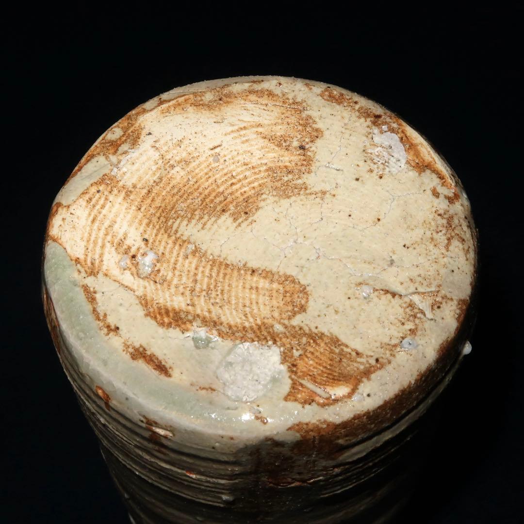 【茶道具】加藤芳右衛門作　美濃伊賀掛花入