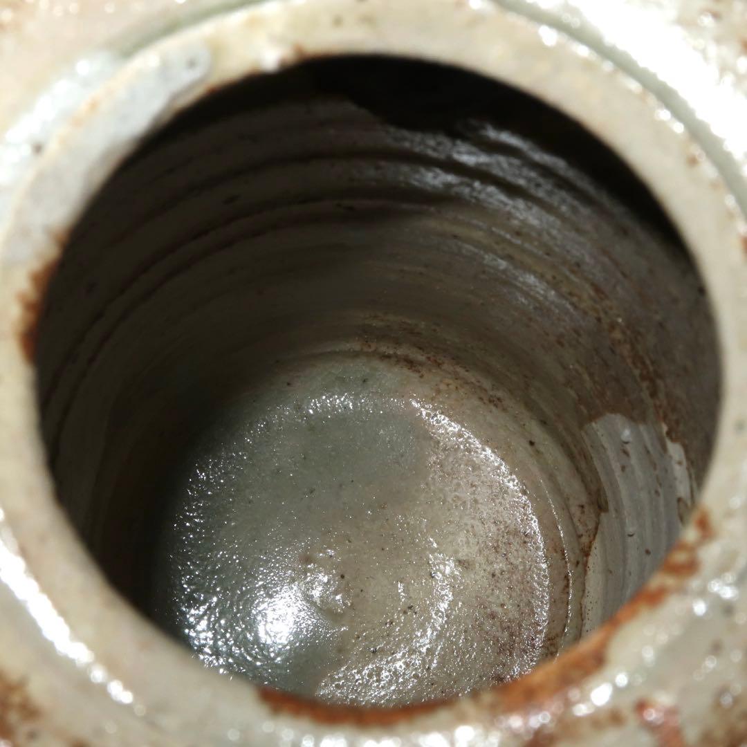 【茶道具】加藤芳右衛門作　美濃伊賀掛花入