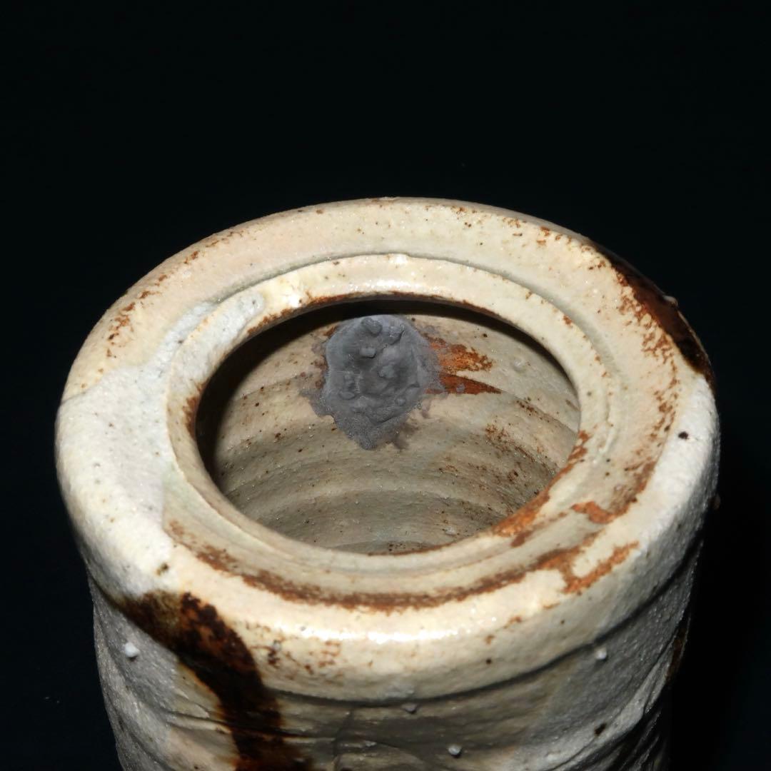 【茶道具】加藤芳右衛門作　美濃伊賀掛花入