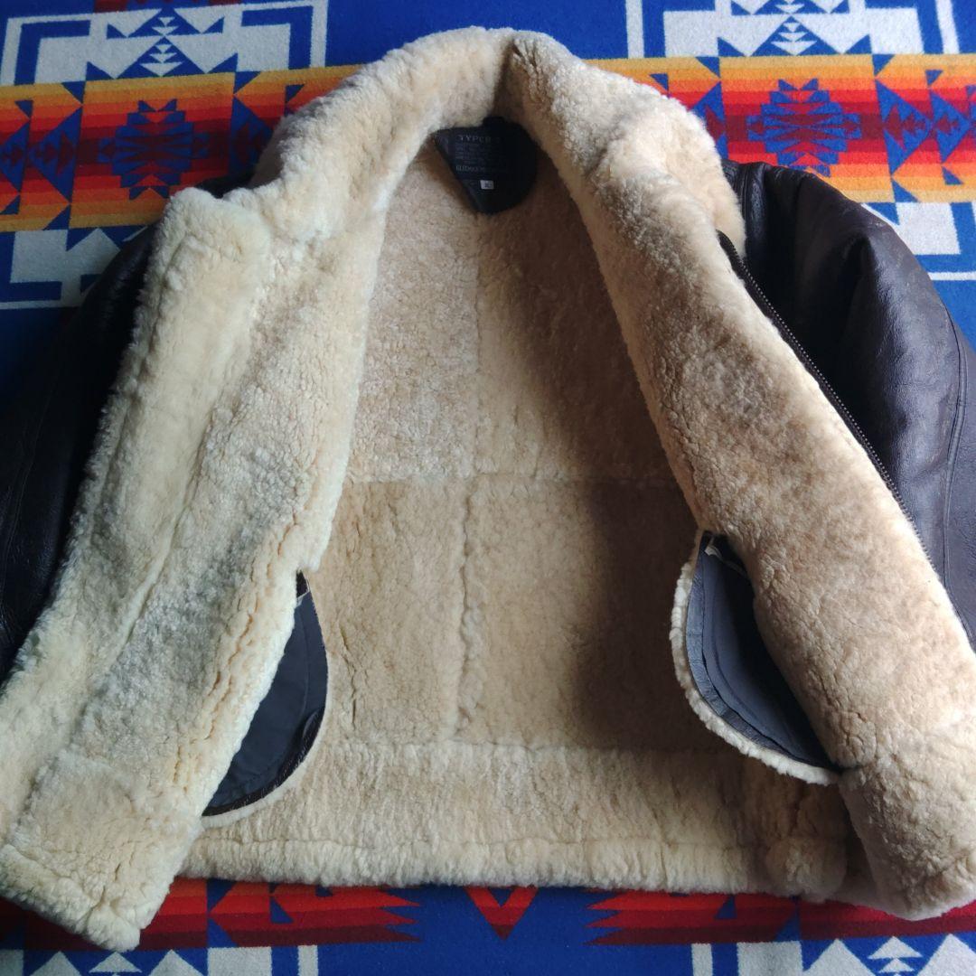 GLEEMAN Type B-3 レザージャケット　革ジャン(XL)