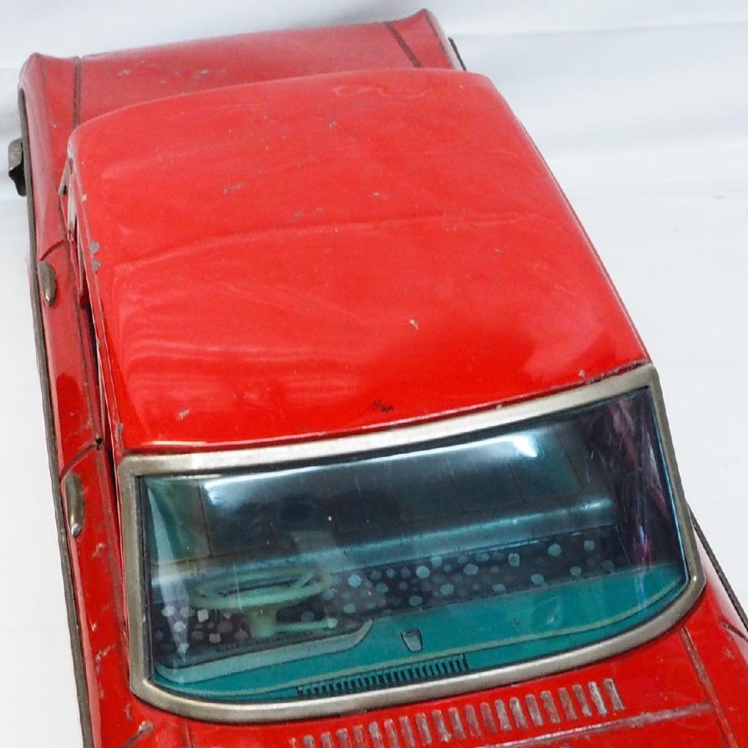 米澤【2代目トヨペット クラウン 赤 特大サイズ】tinブリキtoy car箱無