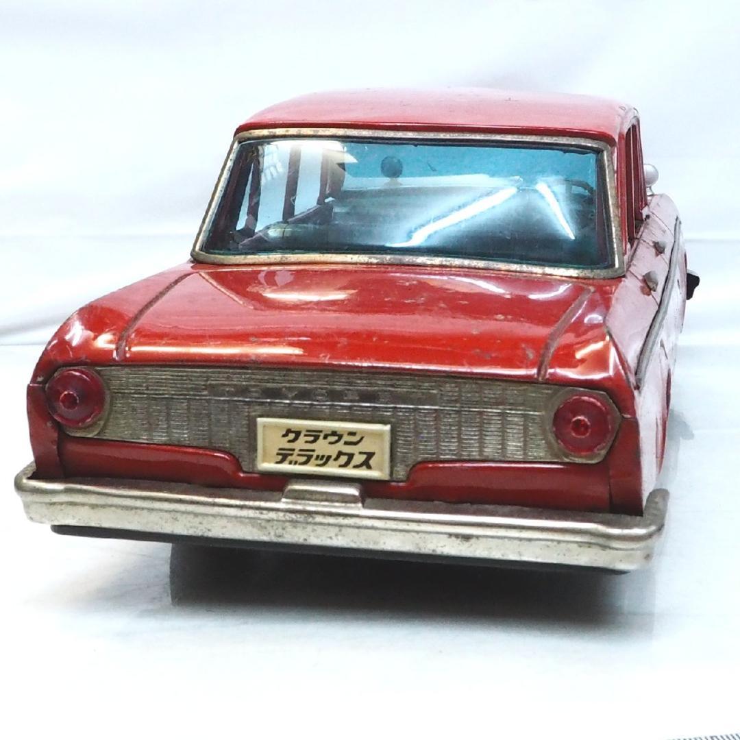 米澤【2代目トヨペット クラウン 赤 特大サイズ】tinブリキtoy car箱無