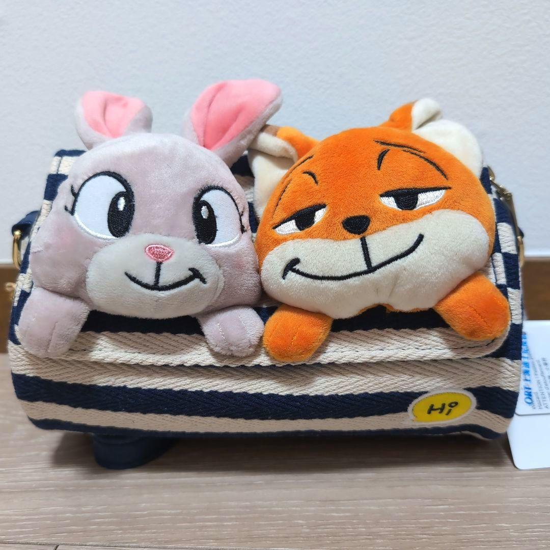 【タグ付き】ズートピア　ぬいぐるみ　ショルダー　ニック　ジュディ　レア