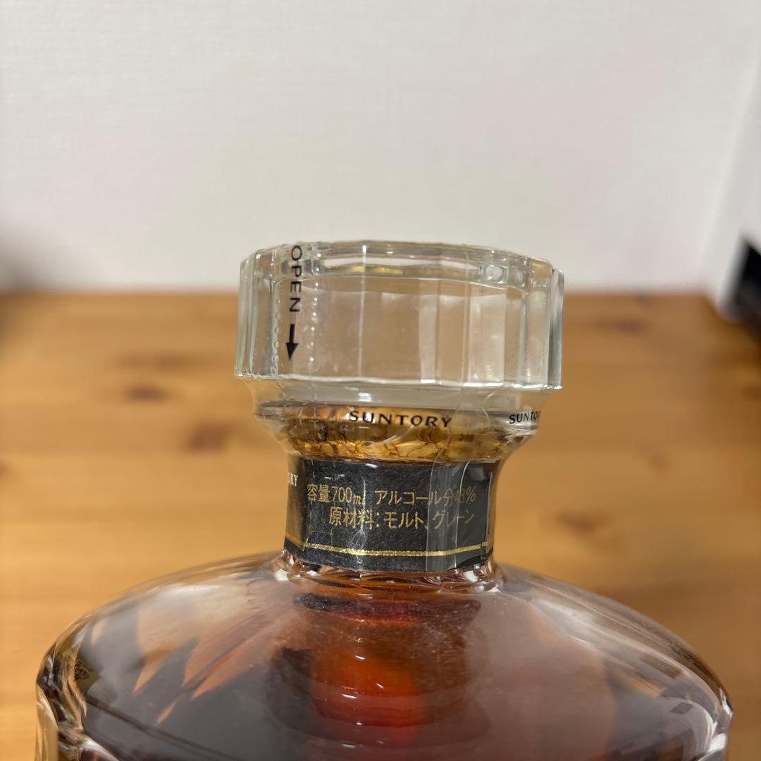 サントリーウイスキー　響21年　初期ボトル　カガミクリスタル　未開封