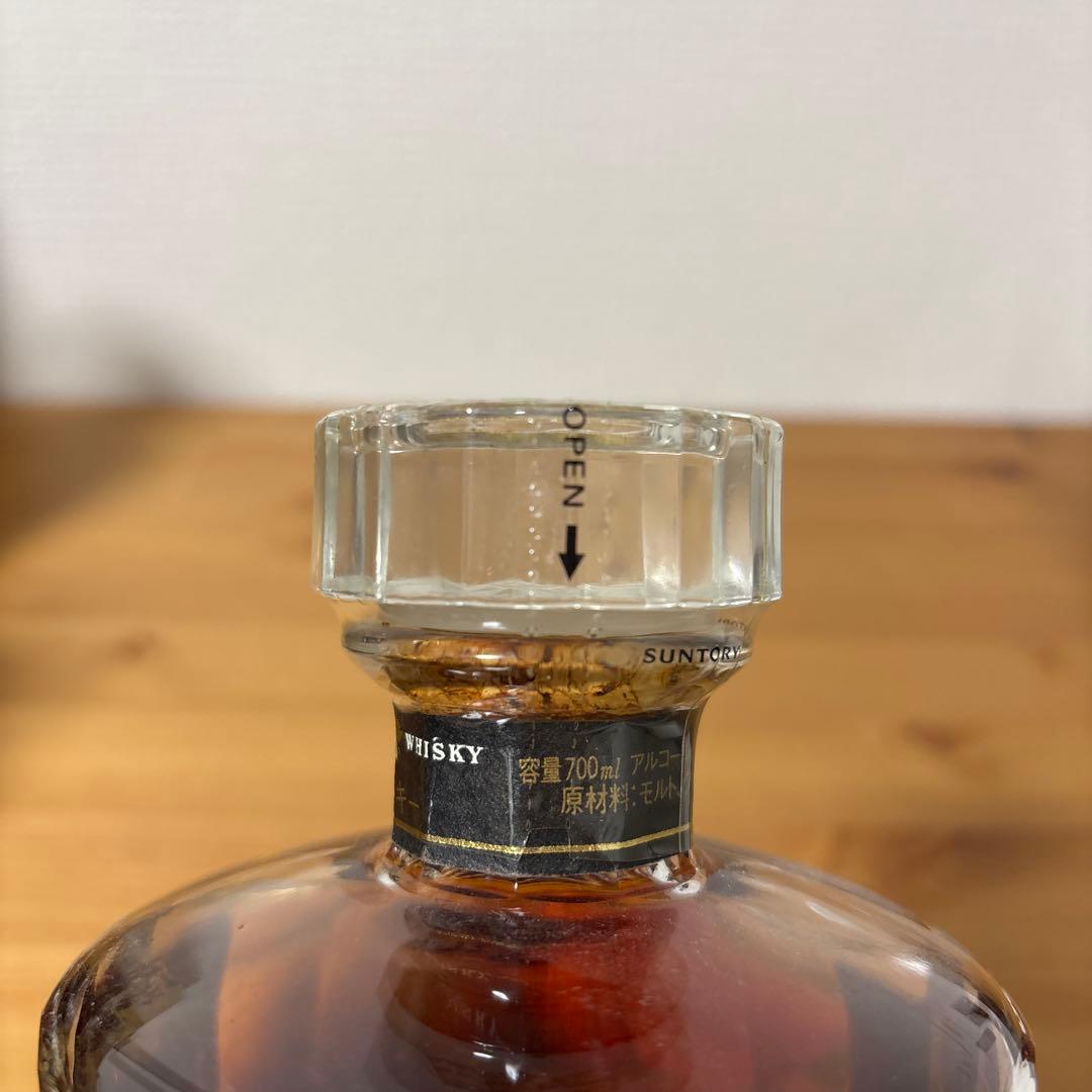サントリーウイスキー　響21年　初期ボトル　カガミクリスタル　未開封