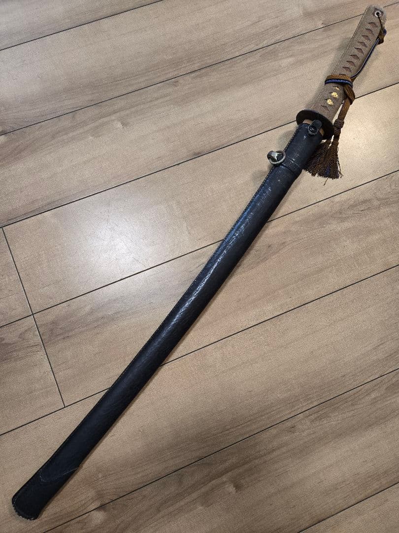 実物　最終値下げ　陸軍将校用軍刀拵えのみ　野戦用　刀身/つなぎ無し