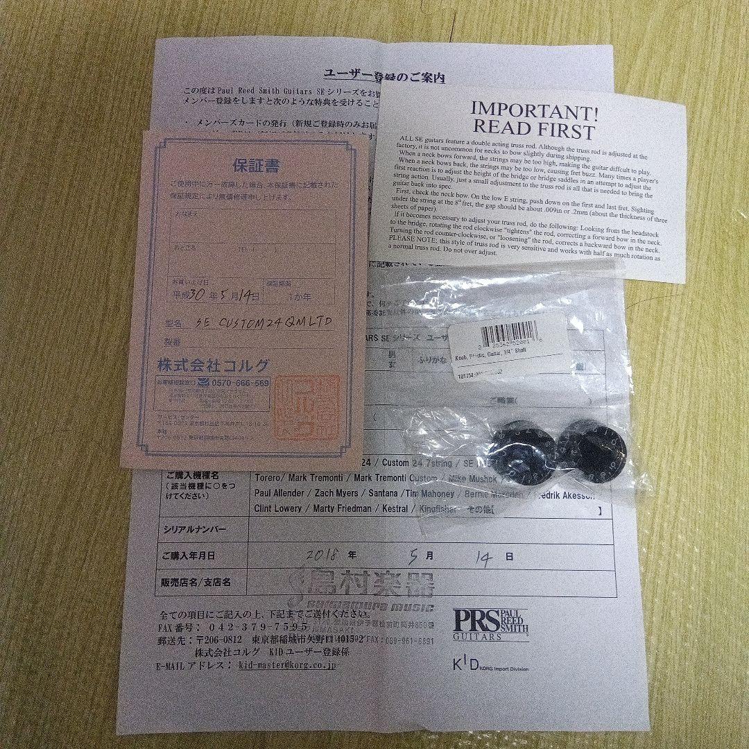 健*爺様 PRS SE Custom ブルーマテオ エレキギター　セイモア・ダン