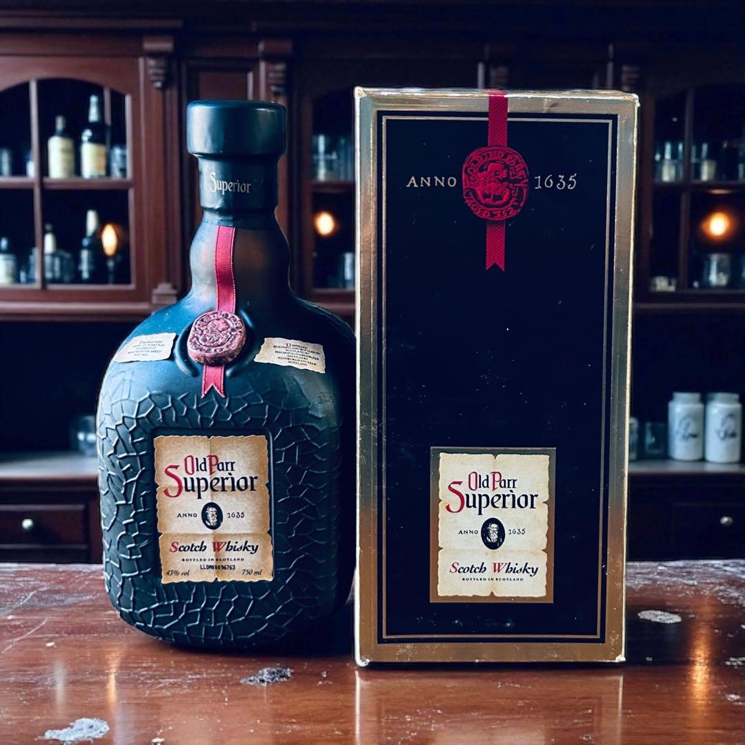 未開封1989年 オールド パー スーペリア 43℃ 750㎖ 旧ボトル 箱付