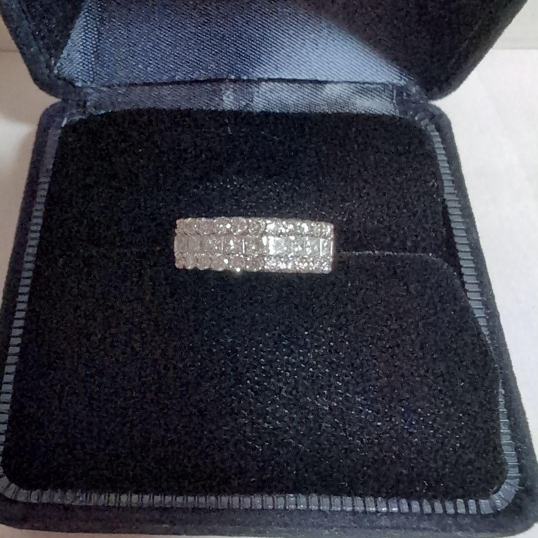 プラチナ ダイヤモンド 1.00ct パヴェ リング pt900 #8.5