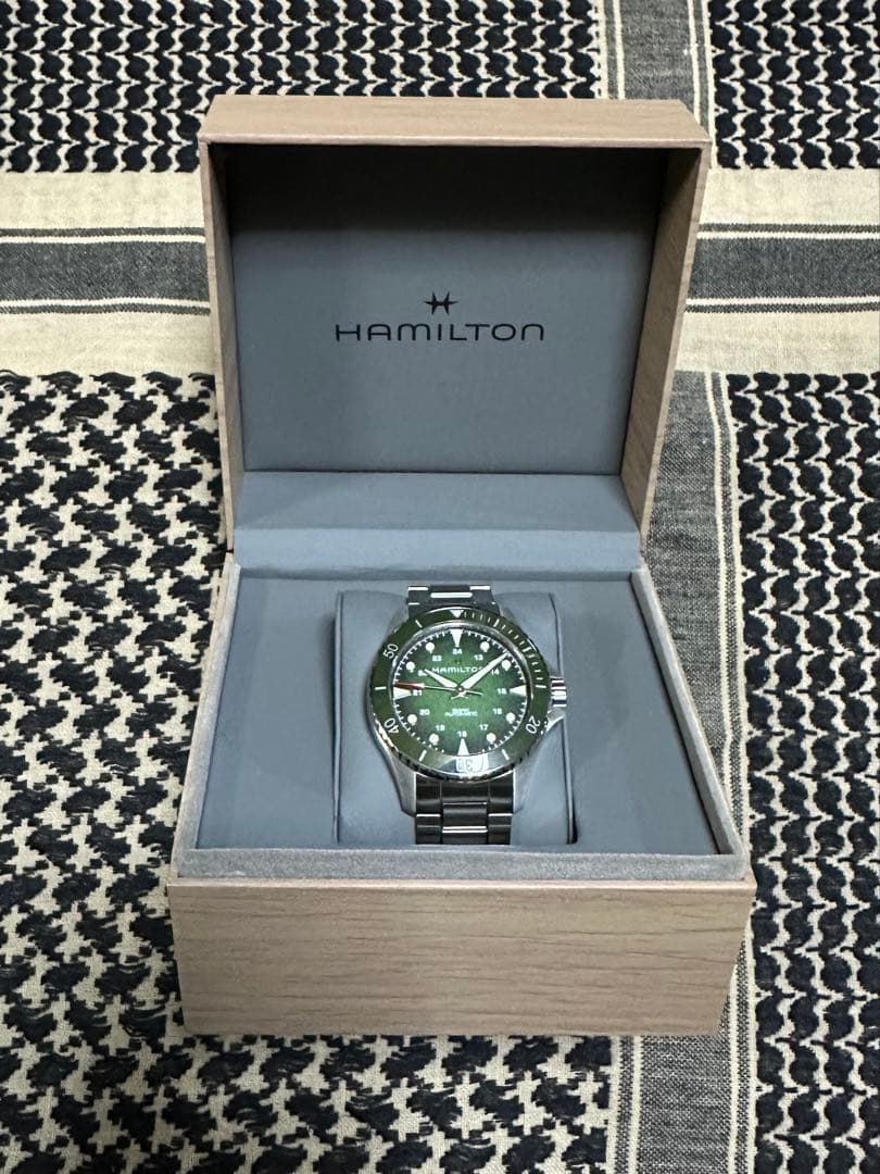 美品 自動巻HAMILTON ハミルトン カーキネイビー サブマリーナタイプ